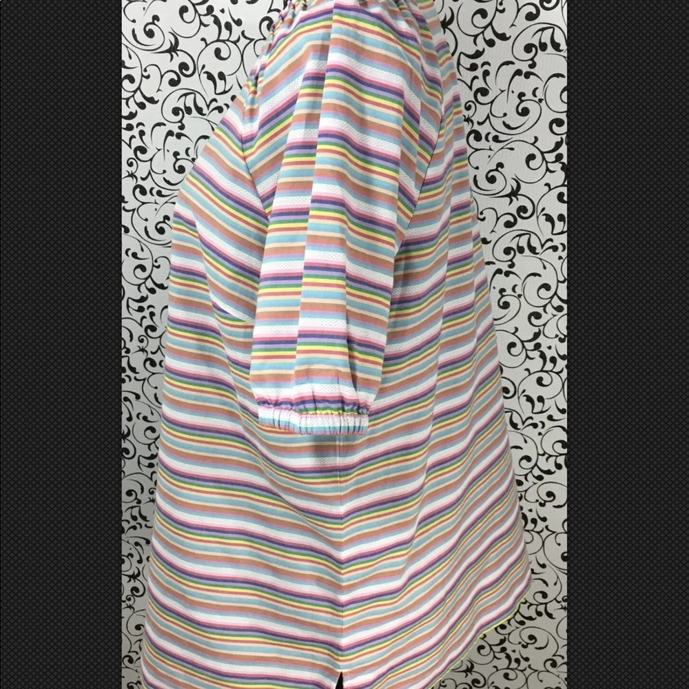 Talbots Multicolored Striped Top - image 4